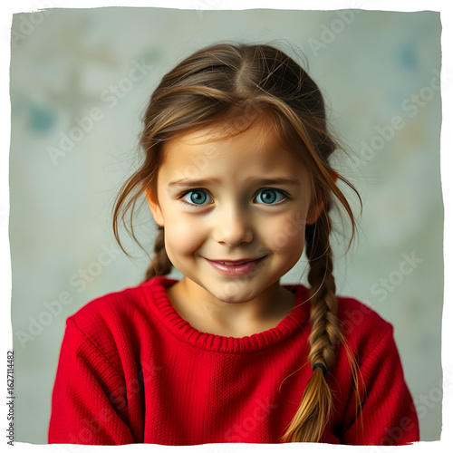 funny young girl amused and distrustful