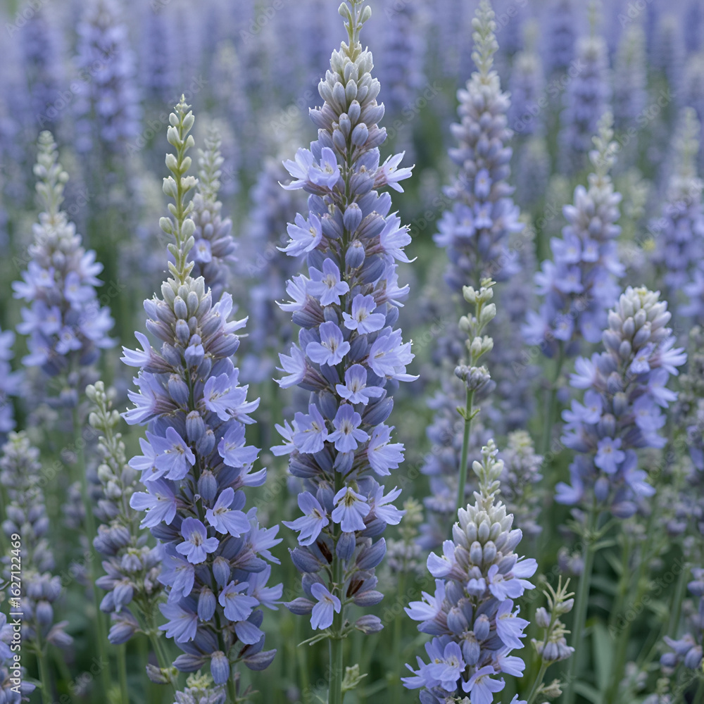 Obraz premium Common flax or linseed is a cultivated food and fiber crop with pale blue flowers. the most known products are edible linseed oil and linen, textile used for bedsheets,clothes and tablecloths.
