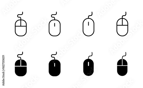 Mouse icon set. click icon vector. pointer icon vector.