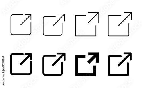 Free Download External link icon set. link icon vector. hyperlink symbol - GFXLoad