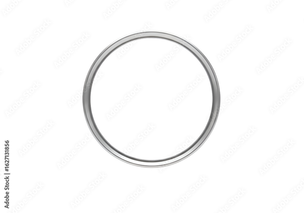 A metallic circular frame against a black background. A metallic circular frame against a black background.
