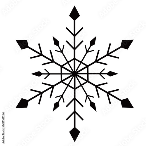雪　クリスマス　冬　結晶　アイコン