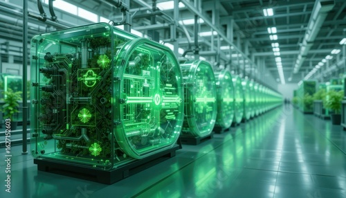 Futuristic Green Bio-Tech Server Farm