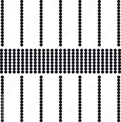 The dotted texture consists of vertical lines and a dense mass in the middle.