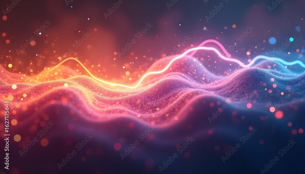 Fototapeta premium Vibrant Swirling Energy Lines In Abstract Design