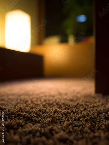 Cozy night in with plush carpet
