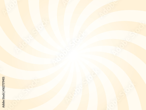 Papaya whip yellow sunburst background. orange color radial retro glowing rays banner. Abstract retro whirlwind starburst vector abstract background. Twisted radial illustration.