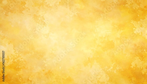 Vibrant yellow background with distressed vintage grunge texture and subtle warm tones