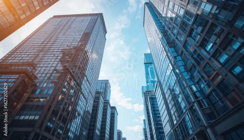 Wallpaper Mural Modern Cityscape: Skyscrapers Reaching for the Sky Torontodigital.ca