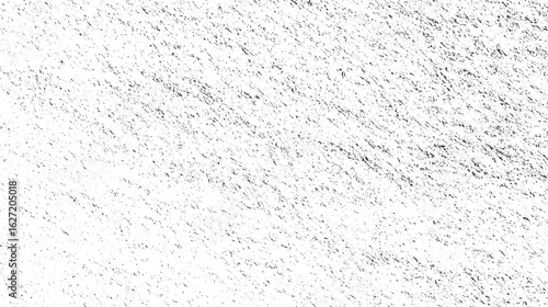 Dirty or dust film grain speck grit grunge overlay on white background grain noise particles. Subtle dust vector texture overlay. Monochrome abstract splattered background.