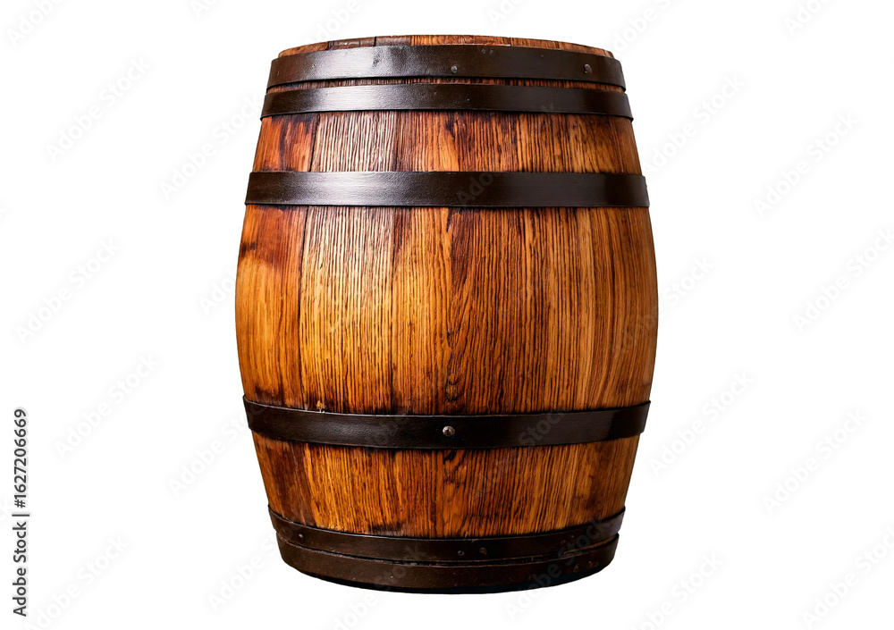 wooden oak barrels isolated on a transparent or white background wooden oak barrels isolated on a transparent or white background