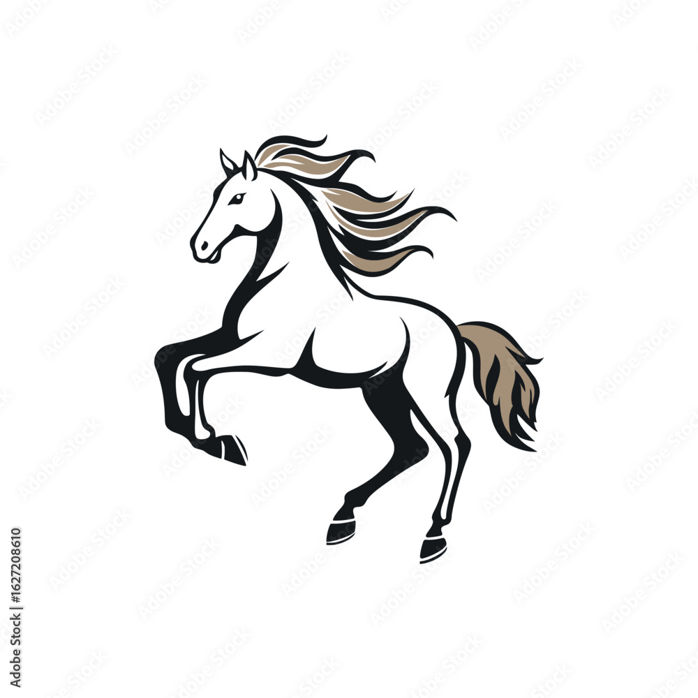 Black Silhouette of Running Horse – Galloping Stallion Vector Illustration Isolated on White Background
Black Silhouette of Running Horse – Galloping Stallion Vector Illustration Isolated on White Background