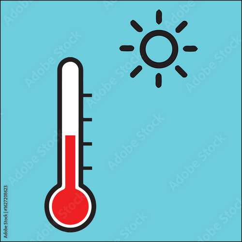 thermometer icon vector illustration, thermometer vector illustration 