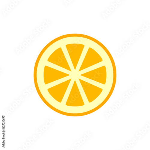 Orange Slice Illustration Icon Design