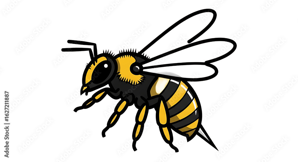 Fototapeta premium A highly venomous and dangerous bee