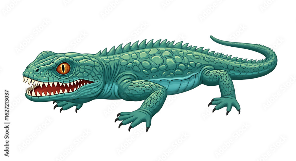 Obraz premium A highly venomous and dangerous lizard