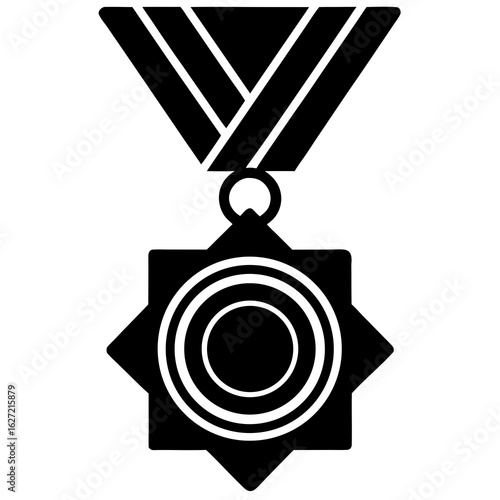 Medal Icon Vector Illustration for Awards, Sports, and Achievement Designs