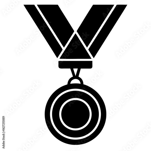 Medal Icon Vector Illustration for Awards, Sports, and Achievement Designs