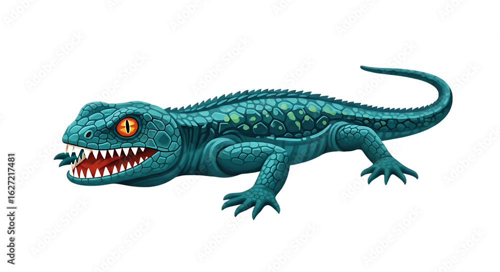 Obraz premium A highly venomous and dangerous lizard