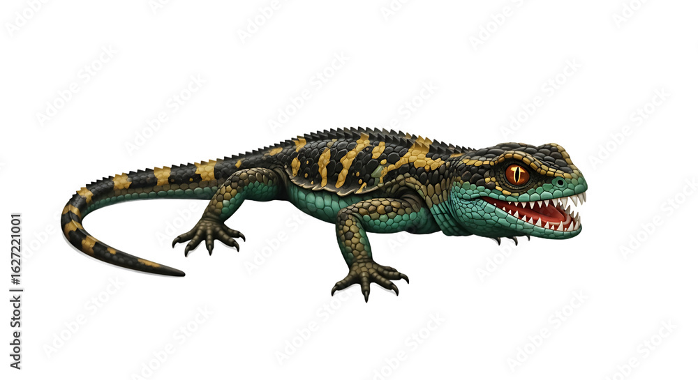 Fototapeta premium A highly venomous and dangerous lizard