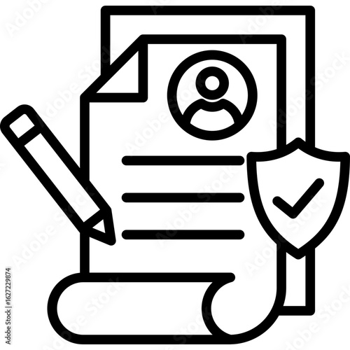Consent line icon