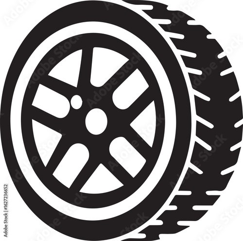 tire silhouette clipart, tire vector, tire silhouette vector icon