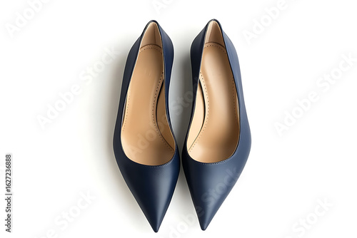 Elegant navy blue pointed-toe pumps offer sophisticated style and versatile fashion for any professional or evening ensemble, elevating your look with timeless grace.