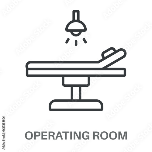 Simple Operating Room Design Icon, Simple Style Design Inspiration For Any Logos Interface And Purpose