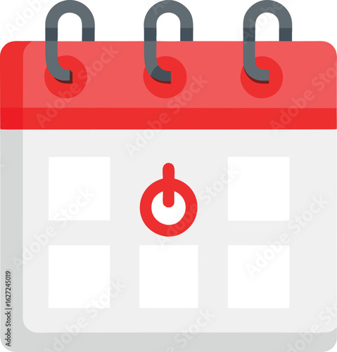 Red payday marked calendar graphic