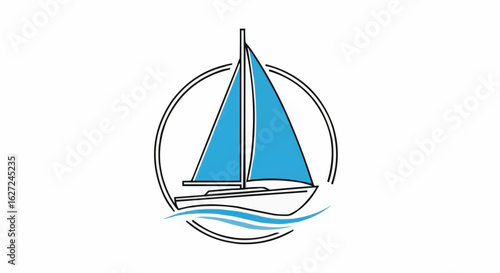 sailing boat vector