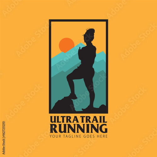 ultra trail tun logo vector