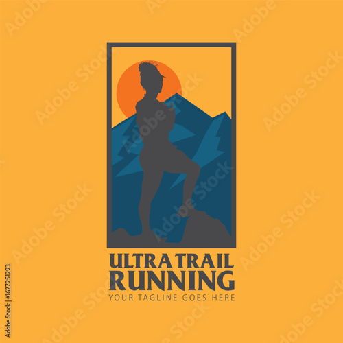 ultra trail tun logo vector