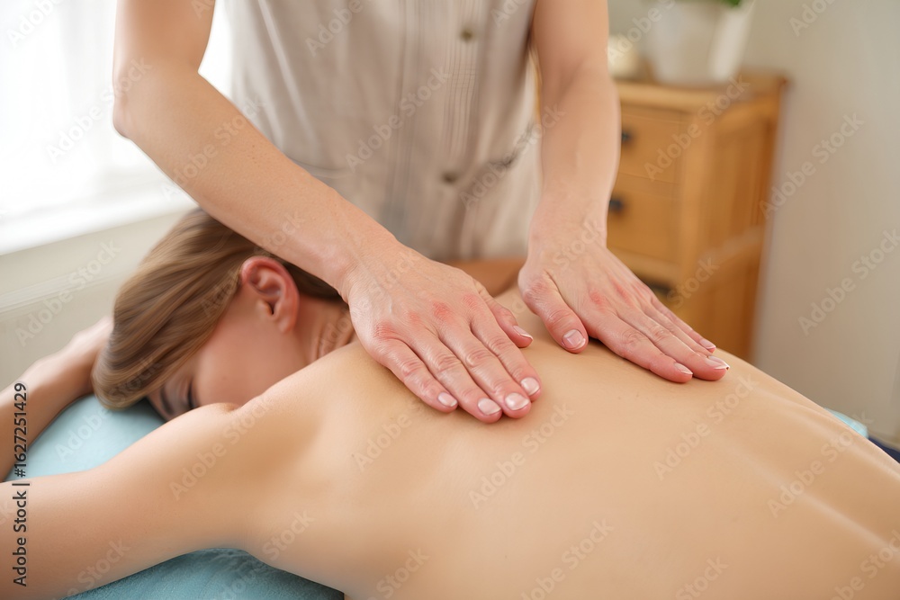 Obraz premium Therapeutic Back Massage