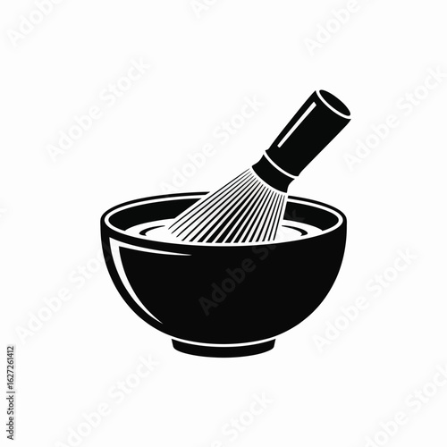 Classic shaving brush and bowl creating lather for a traditional wet shave