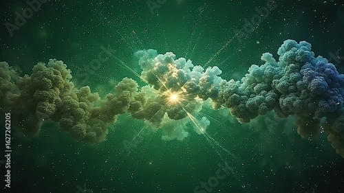 framing angstrom park background, burst cosmic powder infinite beams radiant powder overcast that trend lento and sparkle, craft an aeriform cosmic landscape sate with brilliant energy.