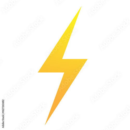 lightning bolt isolated on clear background