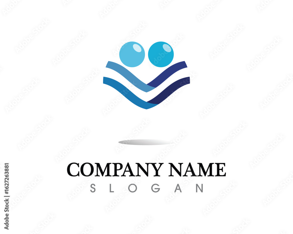 Fototapeta premium water drop Logo Template vector illustration design