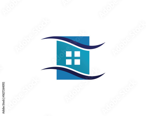 Real estate and home buildings logo icons template