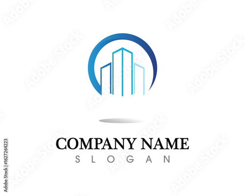Real estate and home buildings logo icons template