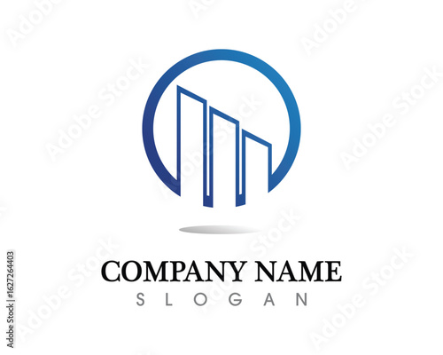 Real estate and home buildings logo icons template