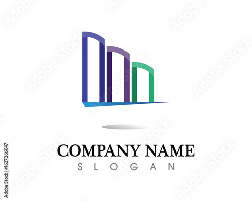 Real estate and home buildings logo icons template