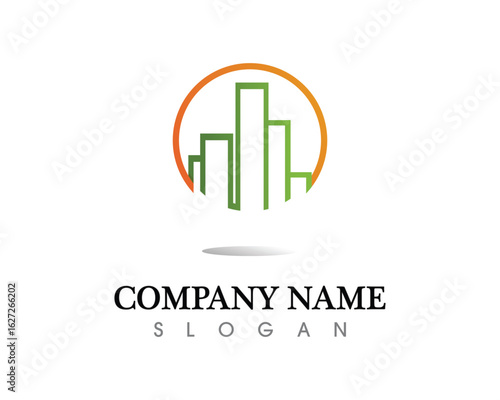 Real estate and home buildings logo icons template