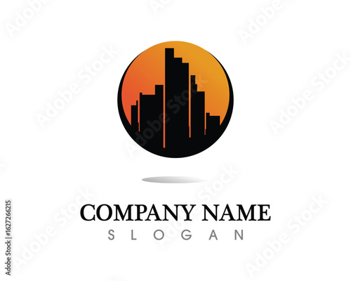 Real estate and home buildings logo icons template