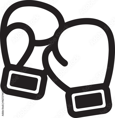 Boxing Gloves Icon Vector Illustration
