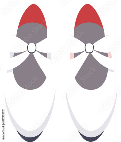 Elegant ballet flats with decorative bows