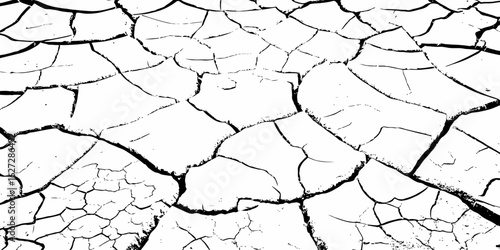  black and white symbolizing dryness and environmental damage  cracked earth showing a dry and barren landscape texture pattern