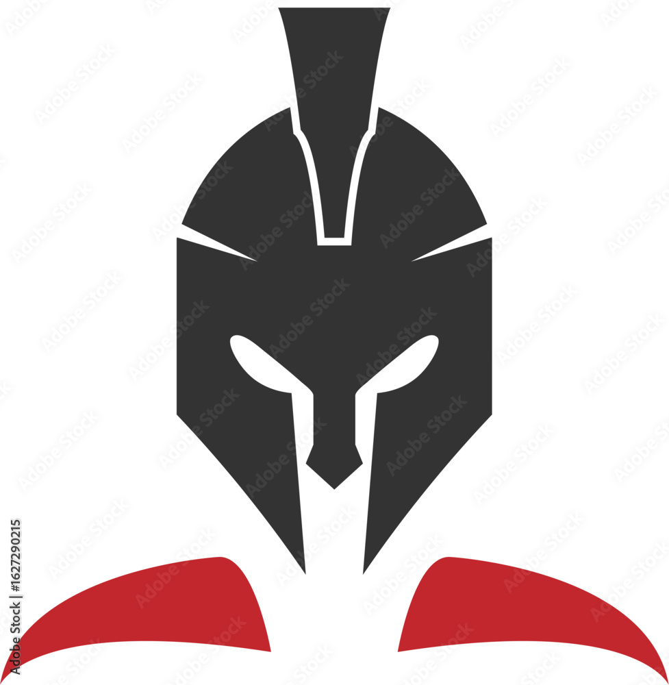 Obraz premium head spartan logo