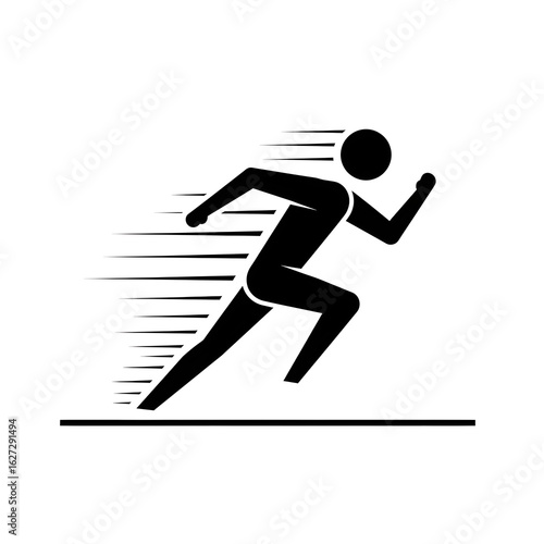 runner icon vector