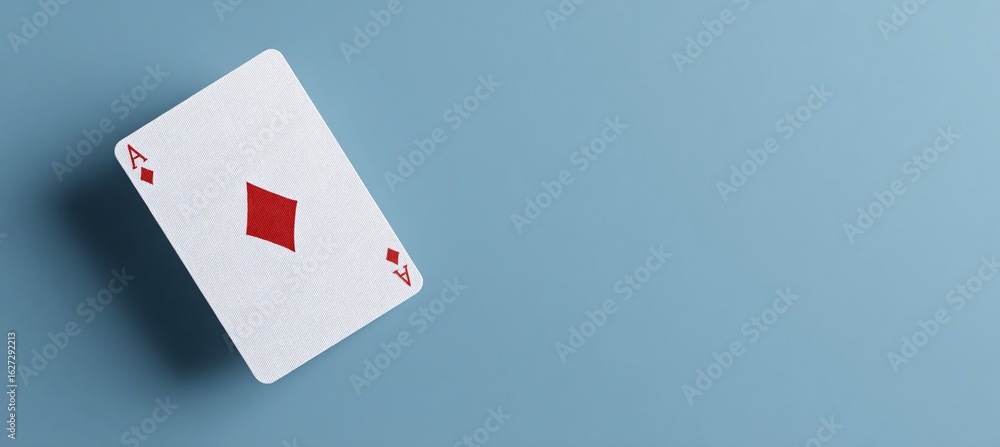 Obraz premium Poker card with four A on white background