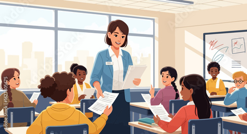 Classroom Learning: Teacher and Students in Education Setting